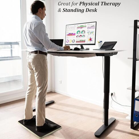 Yes4All 350LBS Professional Wooden Balance Board for Physical Therapy, Anti-Slip Rocker Board, Wobble Board for Standing Desk in Saudi Arabia