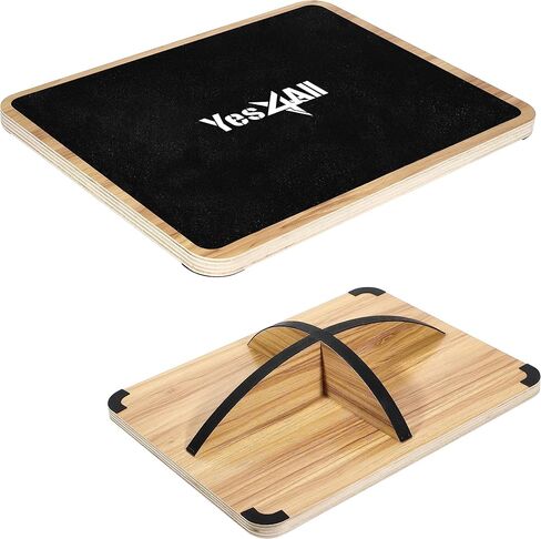 Yes4All 350LBS Professional Wooden Balance Board for Physical Therapy, Anti-Slip Rocker Board, Wobble Board for Standing Desk in Saudi Arabia