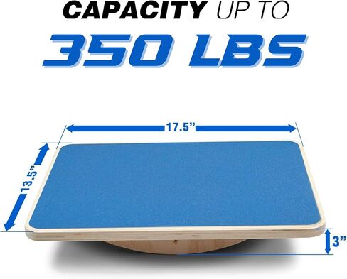 Yes4All 350LBS Professional Wooden Balance Board for Physical Therapy, Anti-Slip Rocker Board, Wobble Board for Standing Desk in Saudi Arabia