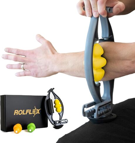 Arm & Leg Massager - Forearm & Calf Roller - Tennis & Golfer's Elbow, Carpal Tunnel, Tendonitis, Wrist, Hand, Calf, Foot, & Thigh Relief - Trigger Point - Active & Myofascial Release in Kuwait