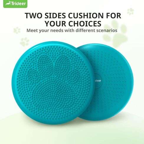 Trideer Wobble Cushion with Inflation Pump - Wiggle Seat for Sensory Kids(Multiple Colors), Core Balance Disc (Extra Thick) in Kuwait