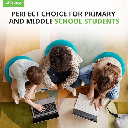 Trideer Wobble Cushion with Inflation Pump - Wiggle Seat for Sensory Kids(Multiple Colors), Core Balance Disc (Extra Thick) in Kuwait