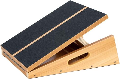 StrongTek Professional Wooden Slant Board, Adjustable Incline Board and Calf Stretcher, Stretch Board - Extra Side-Handle Design for Portability in Saudi Arabia