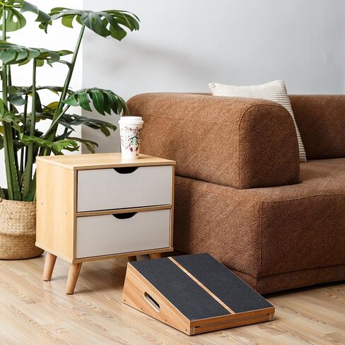 StrongTek Professional Wooden Slant Board, Adjustable Incline Board and Calf Stretcher, Stretch Board - Extra Side-Handle Design for Portability in Saudi Arabia