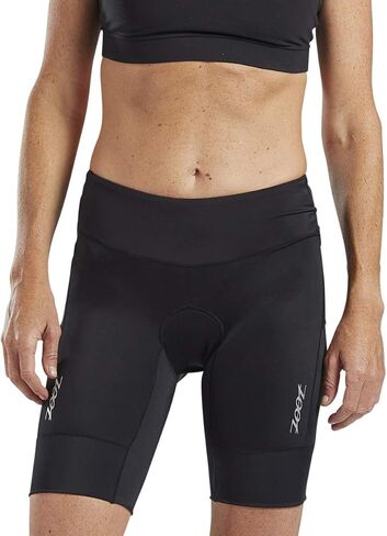 Zoot Women’s Core 8-Inch Tri Shorts, Quick Dry Performance Triathlon Short with Cycling Chamois Pad, Pockets & UPF 50+ Fabric in Kuwait