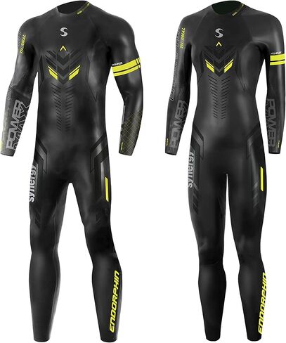 Synergy Triathlon Thermal Wetsuit 5/3mm - Endorphin Full Sleeve Smoothskin Neoprene for Open Water Swimming in Saudi Arabia