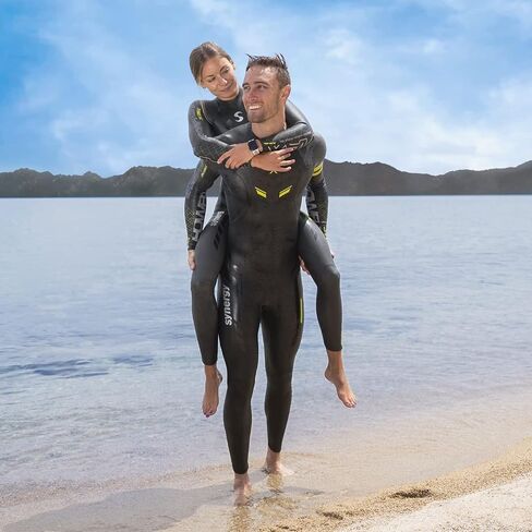 Synergy Triathlon Thermal Wetsuit 5/3mm - Endorphin Full Sleeve Smoothskin Neoprene for Open Water Swimming in Saudi Arabia