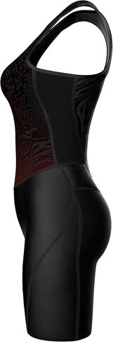 Sparx Sports Women Triathlon Suit Tri Short Racing Cycling Swim Run (Small, Animal-Skin), Black in Saudi Arabia