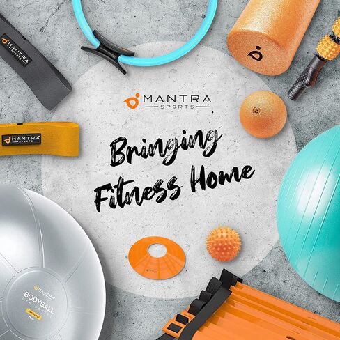 MANTRA SPORTS Pilates Ring Circle، حلقة اللياقة البدنية Magic Circle Pilates Ring 13 بوصة، معدات تمرين الفخذ الداخلي للنساء، معدات بيلاتيس رئيسية للفخذ للتدريبات المنزلية، مدرب عضلات قاع الحوض in Kuwait