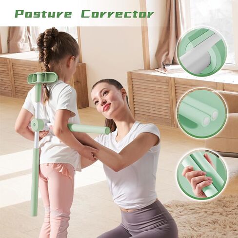 مجموعة مصحح وضعية اليوغا - تصميم قابل للسحب لتصحيح الحدباء للبالغين والأطفال، أداة تمدد ومصحح الوضعية - تعزيز مرونة الوضعية وتصحيحها in Kuwait