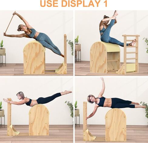 Pilates Barrel, Pilates Spine Corrector is Designed for People who Work in Offices, Pilates Arc Corrects Posture, Relaxes, Stretches, and Stretches to Make The Spine Soft and Supple- Sturdy Solid in Kuwait