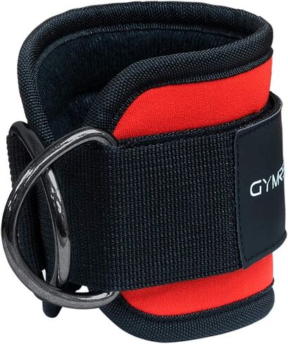 Gymreapers Ankle Straps (Pair) For Cable Machine Kickbacks, Glute Workouts, Lower Body Exercises - Adjustable Leg Straps with Neoprene Padding in Kuwait