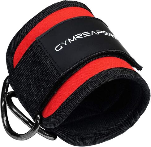 Gymreapers Ankle Straps (Pair) For Cable Machine Kickbacks, Glute Workouts, Lower Body Exercises - Adjustable Leg Straps with Neoprene Padding in Kuwait