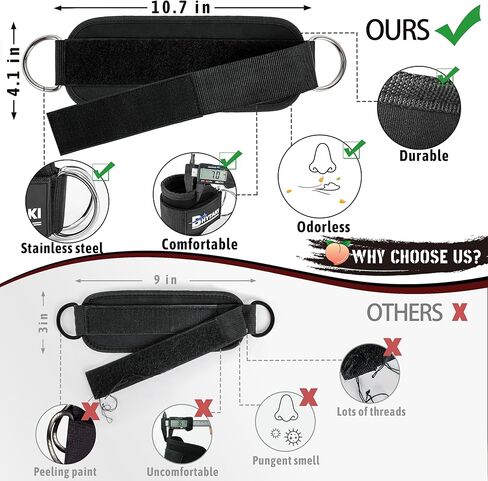 حزام الكاحل لآلات الكابلات للنساء، أساور للكاحل لآلات الكابلات، ملحقات الساق، خاطفي الورك، تمارين الغلوت، تمارين الجزء السفلي من الجسم، ملحقات كابل الساق قابلة للتعديل للمنزل وصالة الألعاب الرياضية in Kuwait