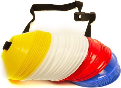 GSI Soccer Cones for Sports | Comes with Shoulder Strap | for Agility Training Drills in Saudi Arabia