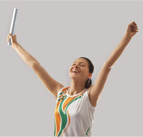 Zhehao Relay Baton Track Baton الألومنيوم هراوات السباق الميدانية عصا الجري للطلاب مكتب كلارك أدوات السباق الميدانية في الهواء الطلق، 5 قطع (ذهبي فضي أحمر أخضر أزرق) in Saudi Arabia