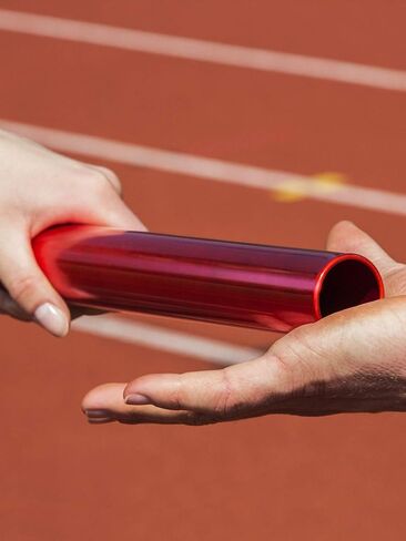 Zhehao التتابع باتون المسار باتون الألومنيوم الميدان سباق الهراوات تشغيل عصا للطلاب مكتب كلارك أدوات السباق الميداني في الهواء الطلق، 3 قطع in Kuwait