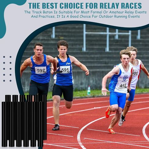 24 Pcs Relay Baton Aluminum Field Track Baton for Students Office Outdoor Running Practice Athlete in Saudi Arabia