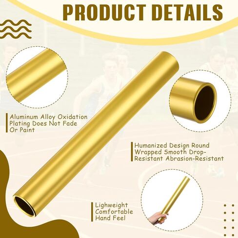 24 Pcs Relay Baton Aluminum Field Track Baton for Students Office Outdoor Running Practice Athlete in Saudi Arabia