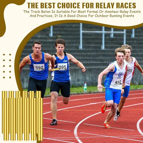 24 Pcs Relay Baton Aluminum Field Track Baton for Students Office Outdoor Running Practice Athlete in Saudi Arabia