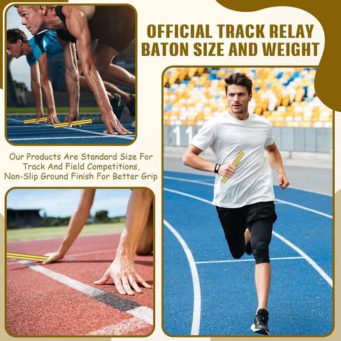 24 Pcs Relay Baton Aluminum Field Track Baton for Students Office Outdoor Running Practice Athlete in Saudi Arabia