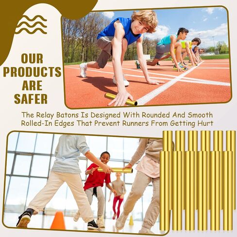 24 Pcs Relay Baton Aluminum Field Track Baton for Students Office Outdoor Running Practice Athlete in Saudi Arabia