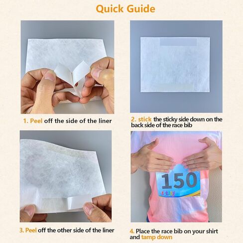 UISKOOPW Race Bibs Running Numbers Bibs Tape Instead Racing Running Race bib Clips Magnets pins Track Bib Numbers for Tryouts Audition Numbers Tape for Marathon Runners Events Sports Games in Kuwait