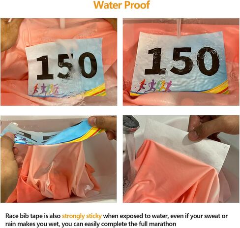 UISKOOPW Race Bibs Running Numbers Bibs Tape Instead Racing Running Race bib Clips Magnets pins Track Bib Numbers for Tryouts Audition Numbers Tape for Marathon Runners Events Sports Games in Kuwait