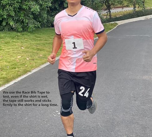 UISKOOPW Race Bibs Running Numbers Bibs Tape Instead Racing Running Race bib Clips Magnets pins Track Bib Numbers for Tryouts Audition Numbers Tape for Marathon Runners Events Sports Games in Kuwait