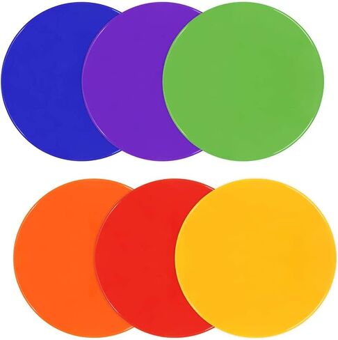 Spot Markers 10 Inch Non Slip Rubber Agility Markers Flat Field Cones Floor Dots for Soccer Basketball Sports Speed Agility Training and Drills in Kuwait