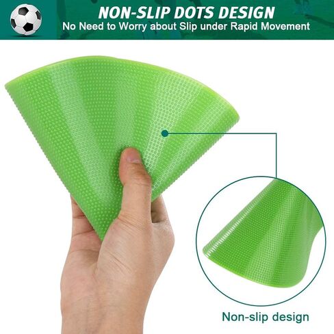Spot Markers 10 Inch Non Slip Rubber Agility Markers Flat Field Cones Floor Dots for Soccer Basketball Sports Speed Agility Training and Drills in Kuwait