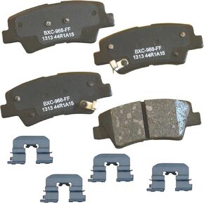 Bendix Premium SBC1313 Ceramic Rear Brake Pads for Hyundai Accent 2012, Azera 2011-2010, Elantra 2010, Sonata 2010-2008, Kia Amanti 2009-2007, Rio 2012, Soul 2013-2010