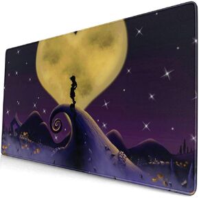 Kingdom Hearts Japanese Anime Style Large Gaming Mouse Pad Desk Mat Long Non-Slip Rubber Stitched Edges Mice Pads 15.8x29.5 in