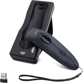 Bluetooth Wireless Barcode Scanner with Stand Handheld Portable USB Bar-Code Reader Scanner Entries Enable Keyboard Entry,Computer Screen Barcode Scanner