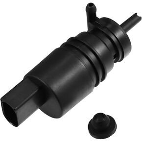 Windshield Washer Motor Pump with Grommet for Honda Pilot - Pack of 1 Black Item Replacement