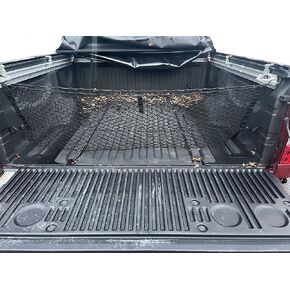 Envelope Style Elastic Trunk Mesh Cargo Net for Nissan Titan 2016-2024 - Premium Trunk Organizers & Storage - Cargo Net for Pickup Truck Bed - Truck Bed Divider - Car Organizer for Pickup