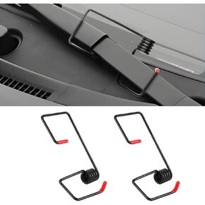 2PCS Windshield Wiper Arm Pressure Spring Booster, Windshield Wiper Tension Spring Set with Cap, Improve Visibility in Rain/Snow, Enhance Wiper Performance, Easy to Install