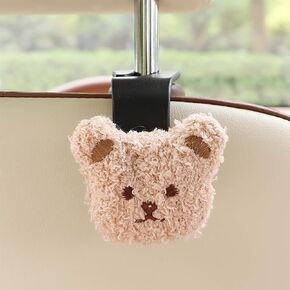 خطاف مسند رأس مقعد السيارة العالمي الجديد، حامل خطاف مقعد السيارة على شكل زهرة لطيفة، منظم تخزين، ملحقات داخلية للنساء، مظلات البقالة، حقيبة يد، عبوتان (زهور بيضاء) in Kuwait