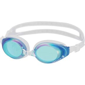 VIEW Swimming Gear V-630ASA SWIPE Fitness Swim Goggles, Black/Dark Silver Mirrored Lens,Blue/Emerald Mirrored Lens