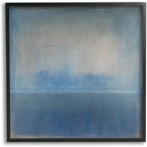 Stupell Industries Obscure Abstract Landscape Blue Weathered Painting Design Framed Wall Art, Design By Tim OToole