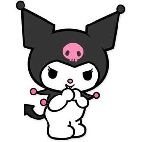 Hello Kitty Kuromi Giggle Decal Sticker - Peel N Stick Sticker Graphic Decal