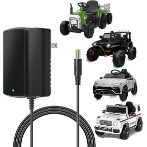 24V Battery Charger for Kids Ride On Car Toys Wrangler Kid Trax Dynacraft Toy Car SUV Jeep ATV Mercedes Benz Quad Lamborghini Kidzone Bumper 24 Volt Kid Car Electric Toys Ride On Charger