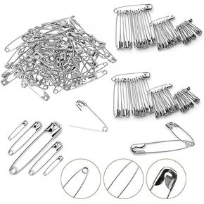 Golden Plated Mini Safety Pins for Clothing Tag DIY Arts Crafts Jewelry Making Brooch Multipurpose Rust Resistant (100) (5, Small)