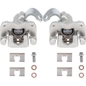 19B3299 19B3298 Rear Disc Brake Caliper With Bracket Fit for 2006-2011 Acura CSX, 2013-2018 ILX, 2006-2014 Honda Civic Left&Right