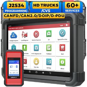 LAUNCH X431 PRO3 V+ Elite, J2534 Pr0gramming Scan Tool, D-PDU/CANFD/DoIP Diagnostic Scanner, Online Coding, Topology Map Car Scanner, FCA SGW Diagnostic Scanner, 60+ Reset, Active Test, 2-Year Update