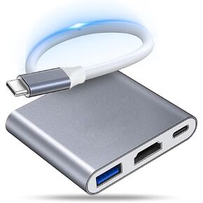 USB C to HDMI for iPhone 15 [MFi Certified] Type-C Digital AV Adapter 4K UHD Thunderbolt to HDMI Converter Screen Connector Compatible with iPhone 15 Pro/15 Plus/15 Pro Max to HDTV Monitor Projector
