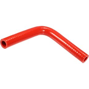 Motoforti Universal Intercooler Silicone Hose, 16mm 0.63 ID 90 Degree, Silicone, Red, 1 Pcs