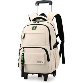 Rolling Backpack for Boys Kids Backpack with Wheels Trolley School Bag for Teens Elementary Wheeled Backpack