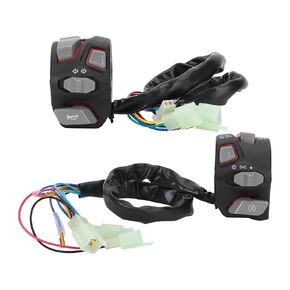 Handlebar Switch, 22mm Motorcycle Horn Turn Headlight Switch Universal for Turn Light(white)