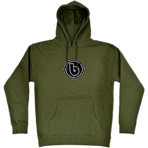 Birdhouse Circle 99 Logo Army Green Adult Hooded Sweatshirt